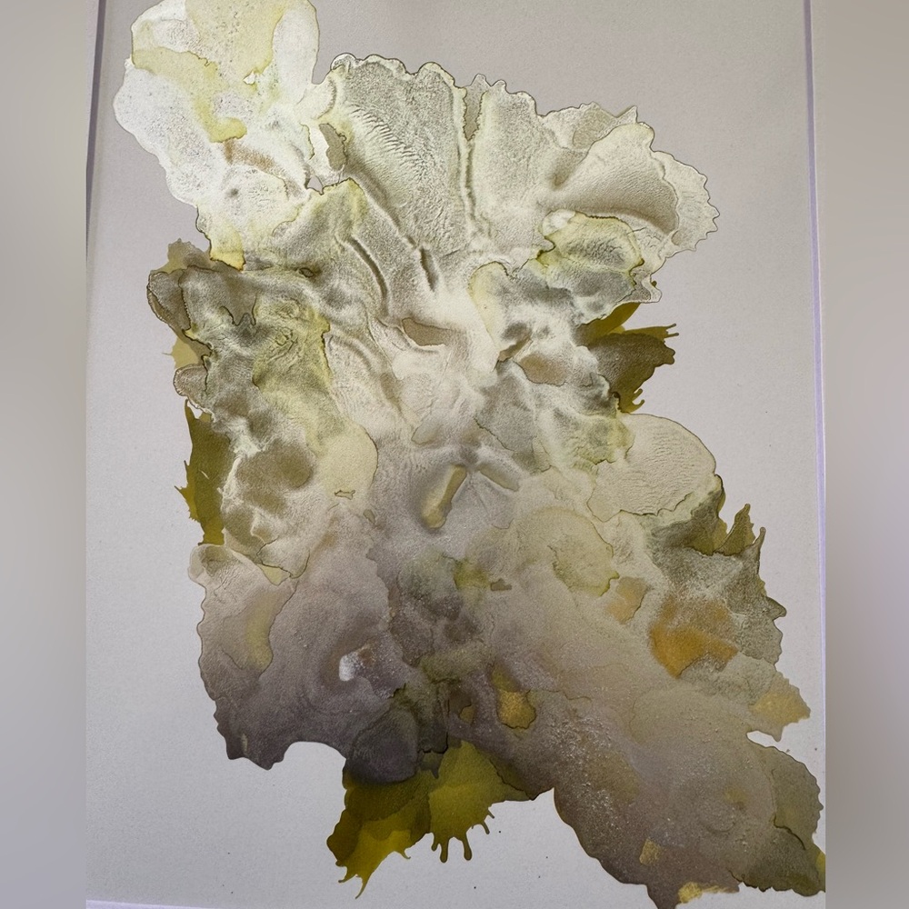 New Original Signed Artwork Alcohol Ink on Paper 190 - Picture 3 of 5